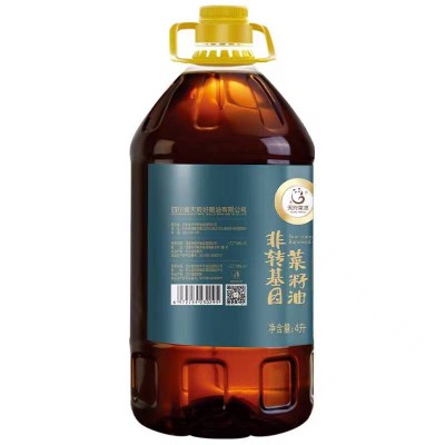 天府菜油菜籽油4L/桶图2