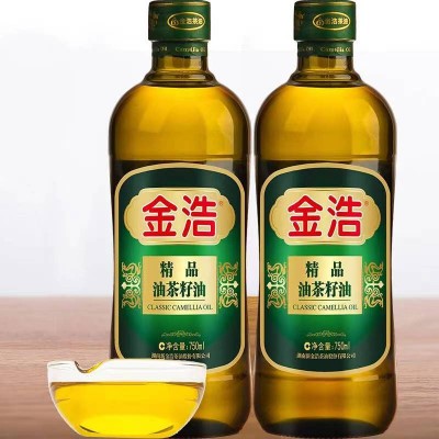 金浩茶油精品油菜籽油 物理压榨750ml*2礼盒图2