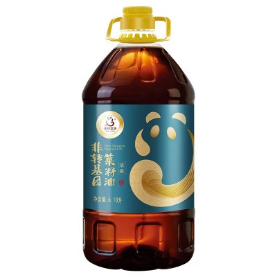 天府菜油菜籽油四川浓香菜籽油 非转基因6.18L/桶图2