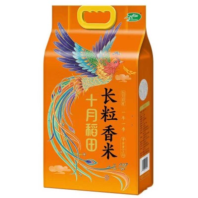 十月稻田凤凰呈祥长粒香米5kg/袋图2