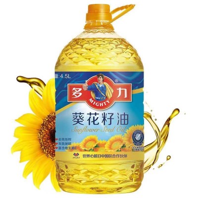 多力葵花籽油营养多油烟少4.5L/桶图5