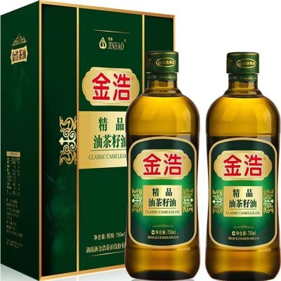 金浩茶油精品油菜籽油 物理压榨750ml*2礼盒图6