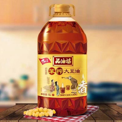 九三笨榨大豆油非转基因  古法笨榨5L/桶图3