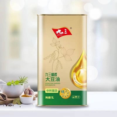 九三精榨非转基因一级精选 精榨 精装5L/桶图3