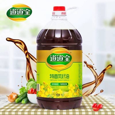 道道全特香菜籽油物理压榨5L/桶图3