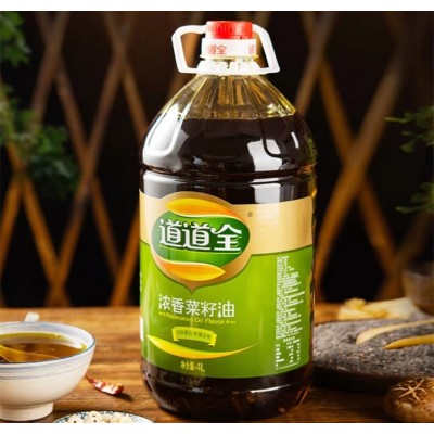 道道全浓香菜籽油5L/桶 物理压榨 非转基因食用油图4