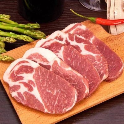 黑猪梅花肉800g猪梅肉猪颈肉图2