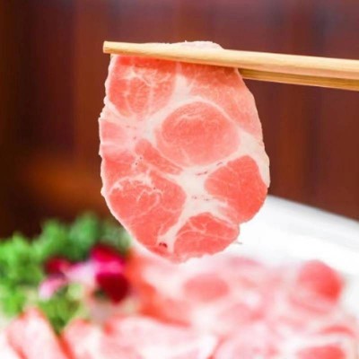 黑猪梅花肉800g猪梅肉猪颈肉图5