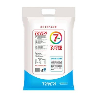 七河源多用途小麦粉河套平原硬麦5kg/袋图2