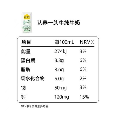 认养一头牛纯牛奶200ml*12图6