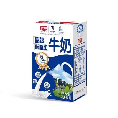 光明低脂高钙牛奶250ml*24图6