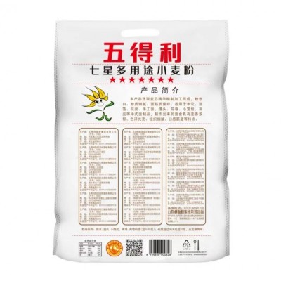 五得利七星多用途小麦粉5kg/袋 新概念好吃永不变图5