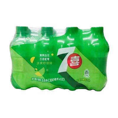 百事7喜清爽柠檬水果味碳酸饮料300ml*12瓶整箱图3