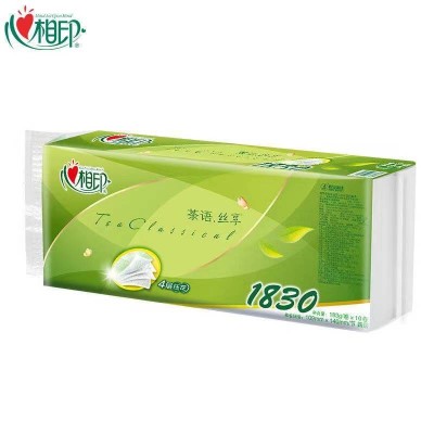 心相印茶语丝享压花卷纸 183克/卷  4层图4