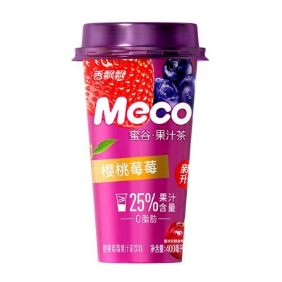 香飘飘Meco果汁茶泰式青柠400mL*8礼盒装即饮水果茶饮料多口味组合便携图3