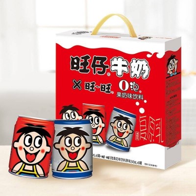 旺旺 旺仔牛奶送礼佳品 6原味+6原味0泡 245ml*12罐 礼盒装图4