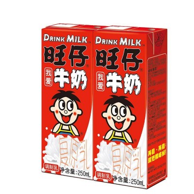 旺旺 旺仔牛奶 原味 250ml*24盒 整箱装图3