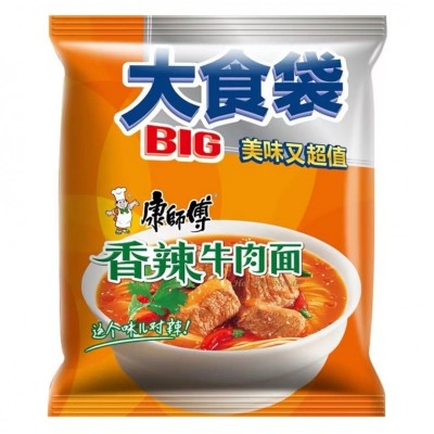 康师傅香辣牛肉面144g*5袋/包图4