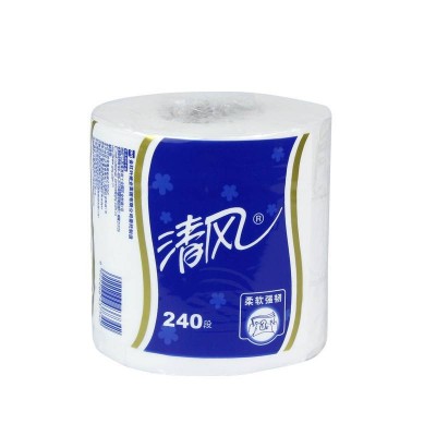 清风卷筒3层240段10卷有芯纸巾图3