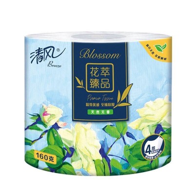 清风卷纸 花萃臻品160g*12卷 4层加厚卫生纸图3