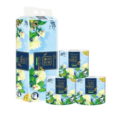 清风卷纸 花萃臻品160g*12卷 4层加厚卫生纸图2