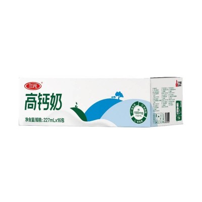 三元高钙纯牛奶利乐枕 227ml*12袋 整箱装图5