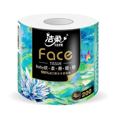 洁柔卷纸油画Face 加厚4层200g卫生纸*10卷图7