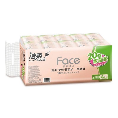 洁柔卷纸粉Face4层卫生纸2700克/提图5