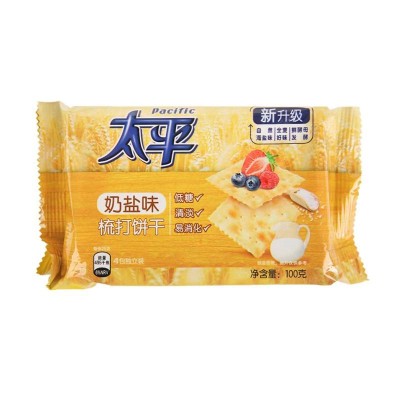 太平加钙苏打饼 奶盐味100g/袋图4