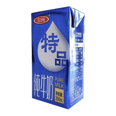 三元特品纯牛奶 200ml*12盒 整箱装图4