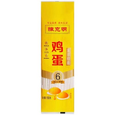 陈克明龙须鸡蛋挂面150g*10袋图3