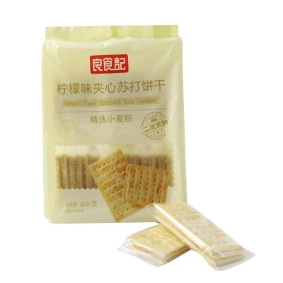 良食记柠檬味夹心苏打饼干 400g图4