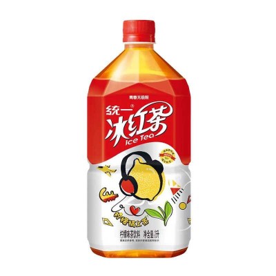 统一冰红茶1L大瓶装柠檬味茶饮料1000ml*4/8瓶装一整箱夏日饮品图4