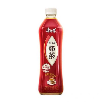 康师傅经典奶茶阿萨姆风味500ml*15瓶炼乳奶茶黑糖奶茶饮料品图5