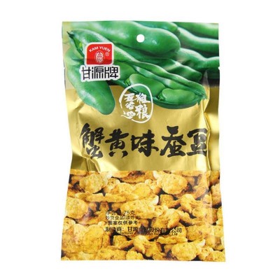 甘源牌蚕豆 蟹黄味 75g*5袋 整箱装图3