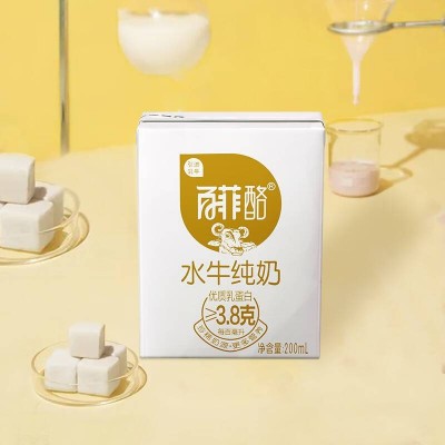 百菲酪水牛奶组合装纯奶 200ml*10盒 整箱装图2