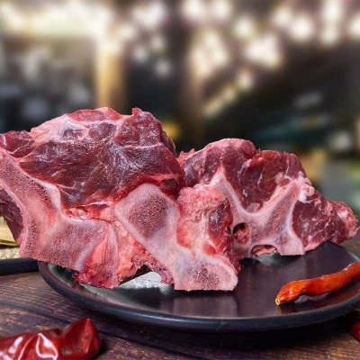 恒都国产原切牛颈骨1kg/袋冷冻谷饲牛肉炖汤牛骨图5