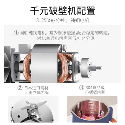 西屋(Westinghouse)破壁机迷 你小型豆浆机全自动料理机多功能婴图3