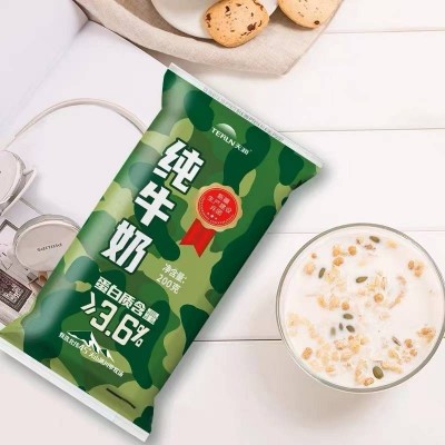 天润新疆迷彩枕纯牛奶 200g*12袋 整箱装图5