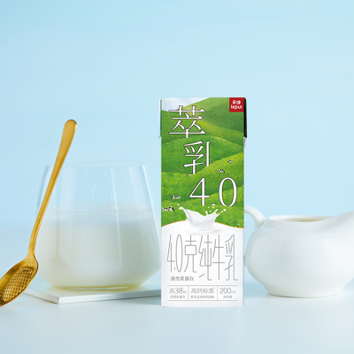 乐纯4.0萃乳高蛋白纯牛奶 200ml*10盒 整箱装图5