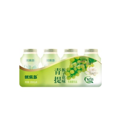 优乐多乳酸菌学生饮品低脂肪青提栀子花100ml*20瓶整箱特价批发图4