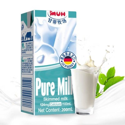 甘蒂牧场(MUH) 高钙脱脂 200ml*24盒 整箱装图5