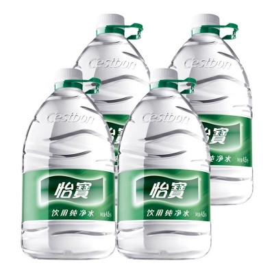 怡宝饮用纯净水4.5L*4桶装水整箱非矿泉水学生宿舍家庭饮用水大桶图4