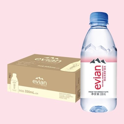 evian依云天然矿泉水弱碱饮用水小瓶330ml*24瓶*2箱图5