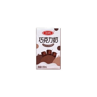 三元利乐砖牛奶巧克力味 250ml*12盒 整箱装图5