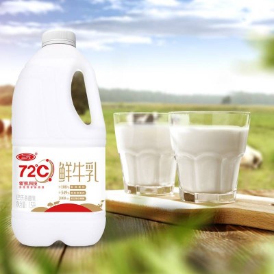 三元72°C全脂巴氏杀菌鲜牛乳 1.5L*6瓶 整箱装图5