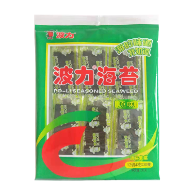 波力海苔30束原味 30g*5盒 整箱装图5