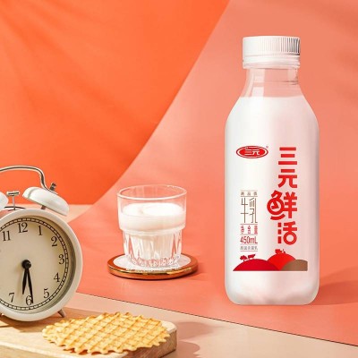 三元鲜活牛乳 450ml*7瓶 整箱装图4