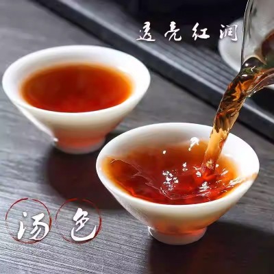 云南七子饼非头春古树普洱茶熟茶特级茶叶珍藏礼盒装节假日送礼品图4