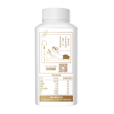 蒙牛冠益乳酸牛奶 燕麦+黄桃味 250g*12瓶 整箱装图2